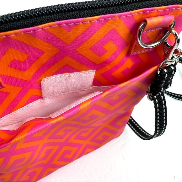 Scout Sally Go Lightly Crossbody Bag Orange Pink Neon Nylon Handbag - Picture 5 of 11